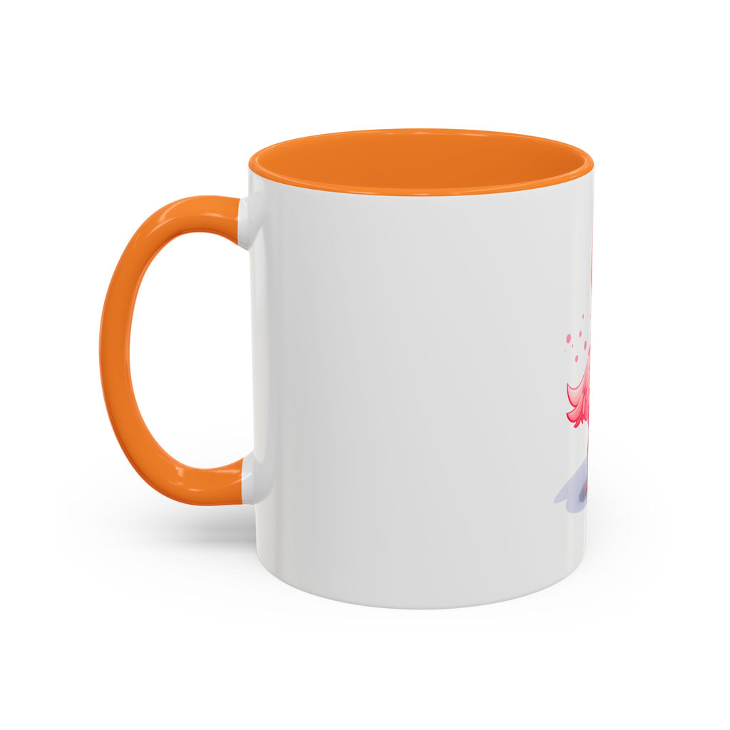 Cute Pink Flamingo Coffee Mug — Color Accent 11oz