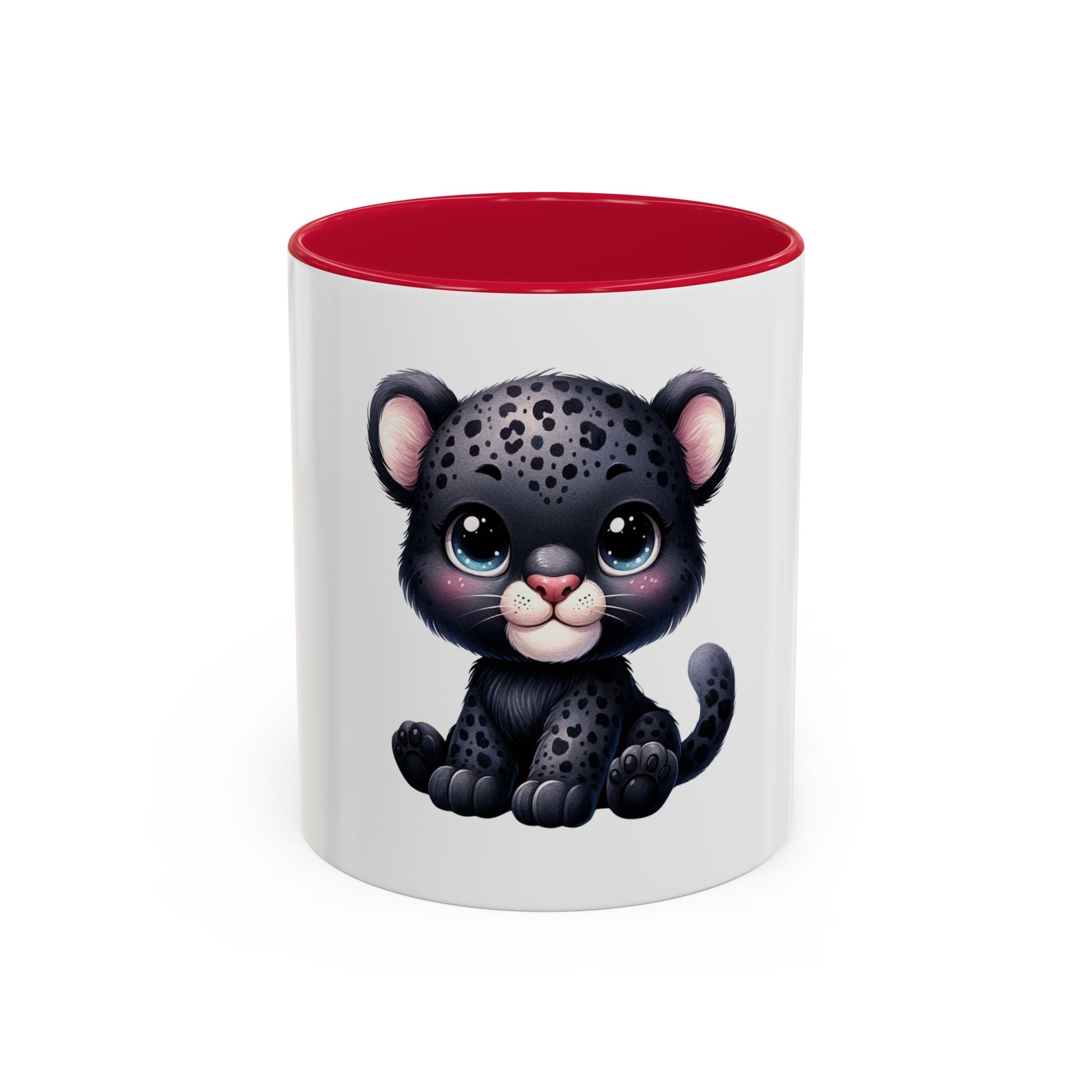Cute Baby Black Panther Mug — Cute Leopard Cub Coffee Cup (11oz)