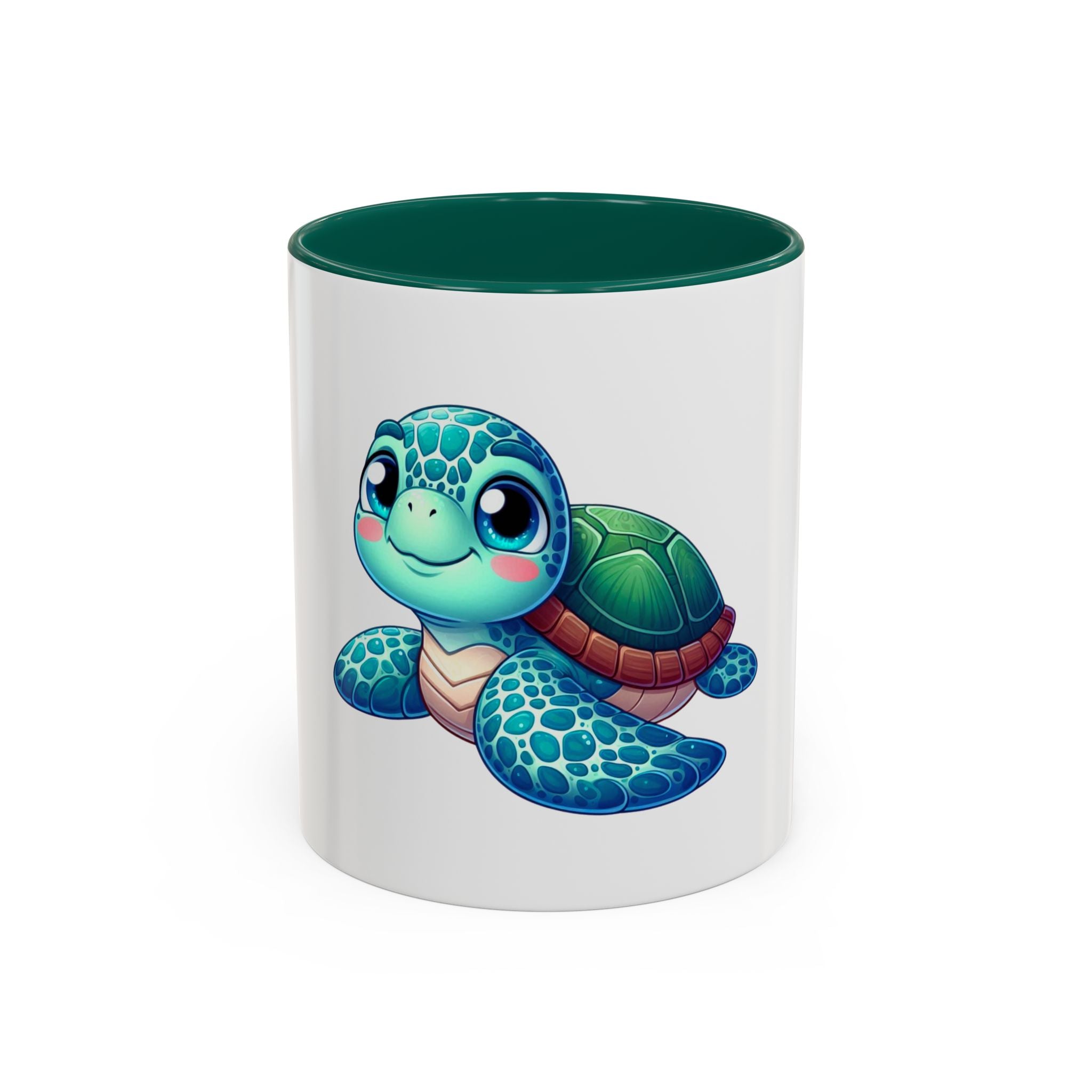 Cute Sea Turtle Coffee Mug (11oz) – Colorful Ocean Animal Ceramic Mug