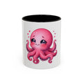 Cute Pink Octopus Coffee Mug (11oz) — Kawaii Sea Animal Gift