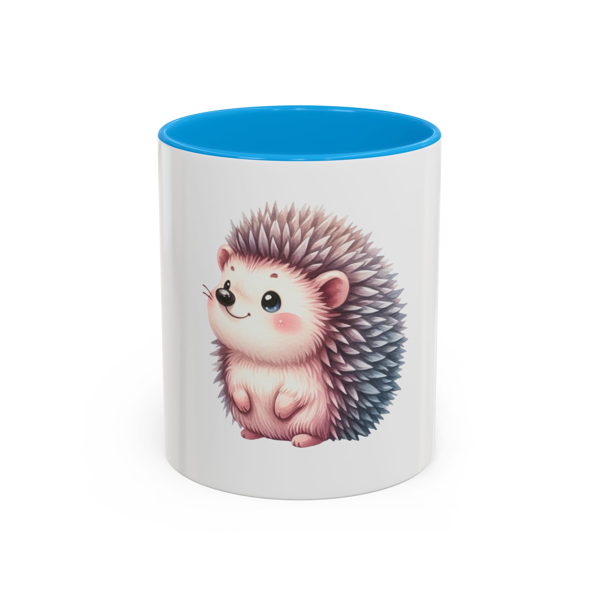 Cute Hedgehog Coffee Mug (11oz) - Colorful Kawaii Animal Ceramic Gift