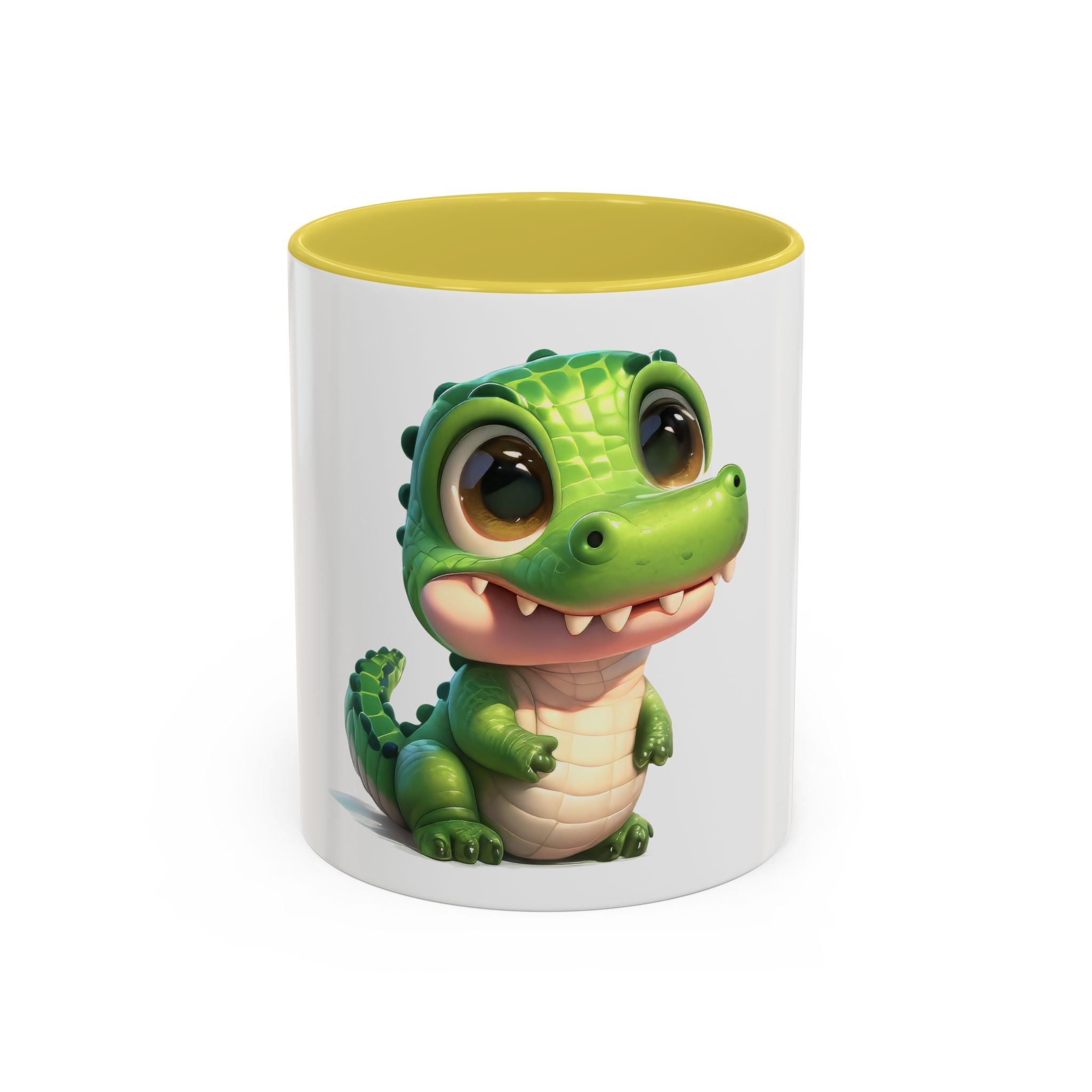 Cute Baby Alligator Coffee Mug — Adorable Cartoon Crocodile 11oz