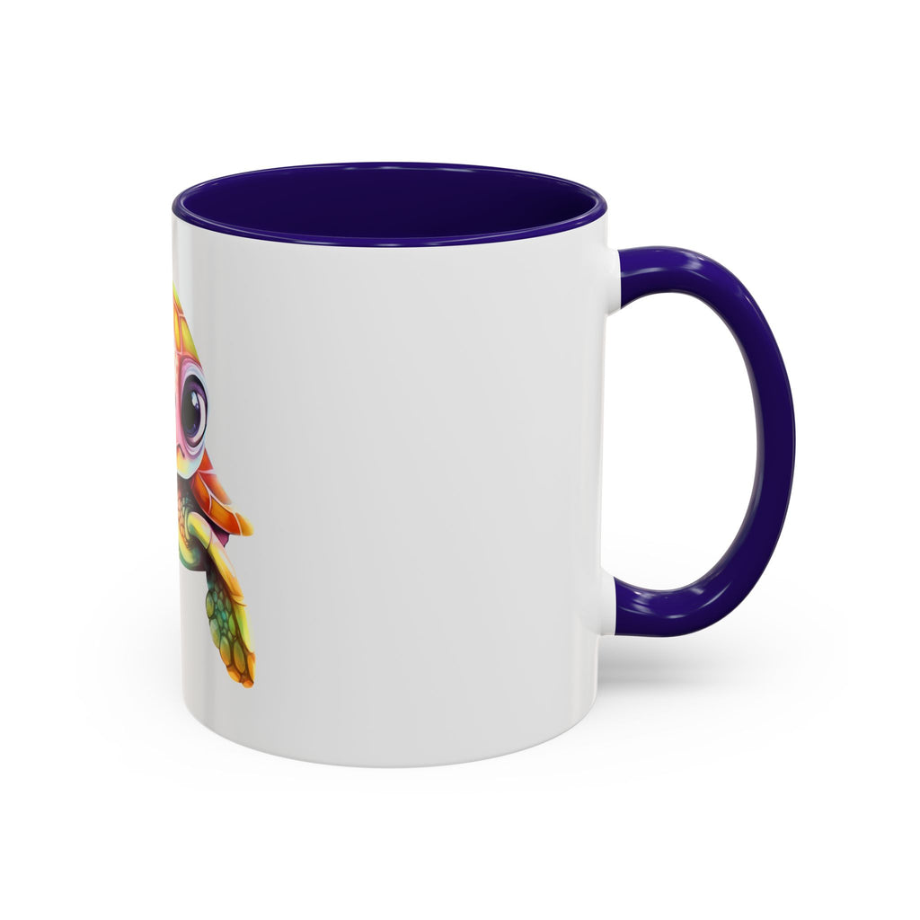 Cute Colorful Sea Turtle Mug — 11oz Ceramic Coffee Cup