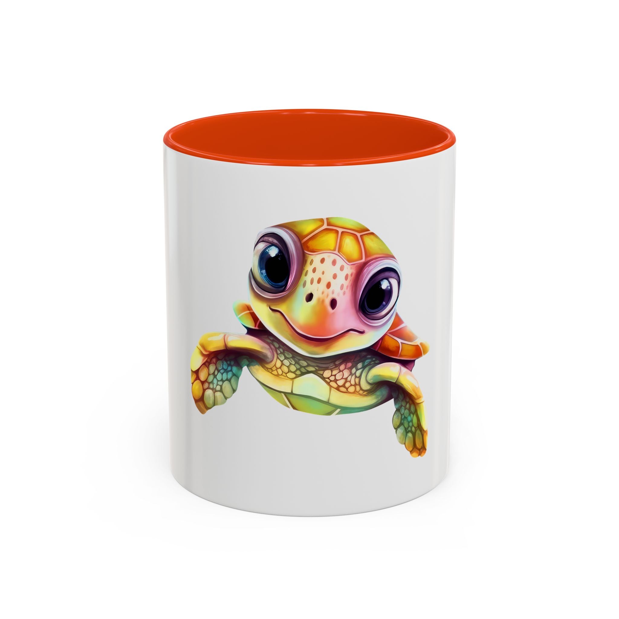 Cute Colorful Sea Turtle Mug — 11oz Ceramic Coffee Cup