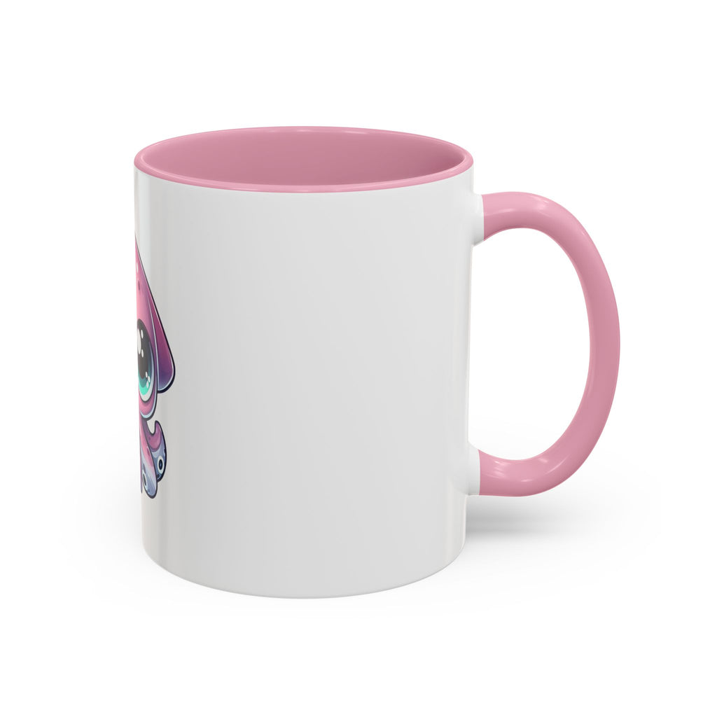Cute Pink Kawaii Octopus Mug (11oz) - Adorable Anime-Style Coffee Cup