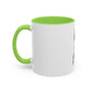 Cute Husky Puppy Coffee Mug — 11oznColor Accent Ceramic Mug