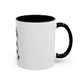 Cute Husky Puppy Coffee Mug — 11oznColor Accent Ceramic Mug
