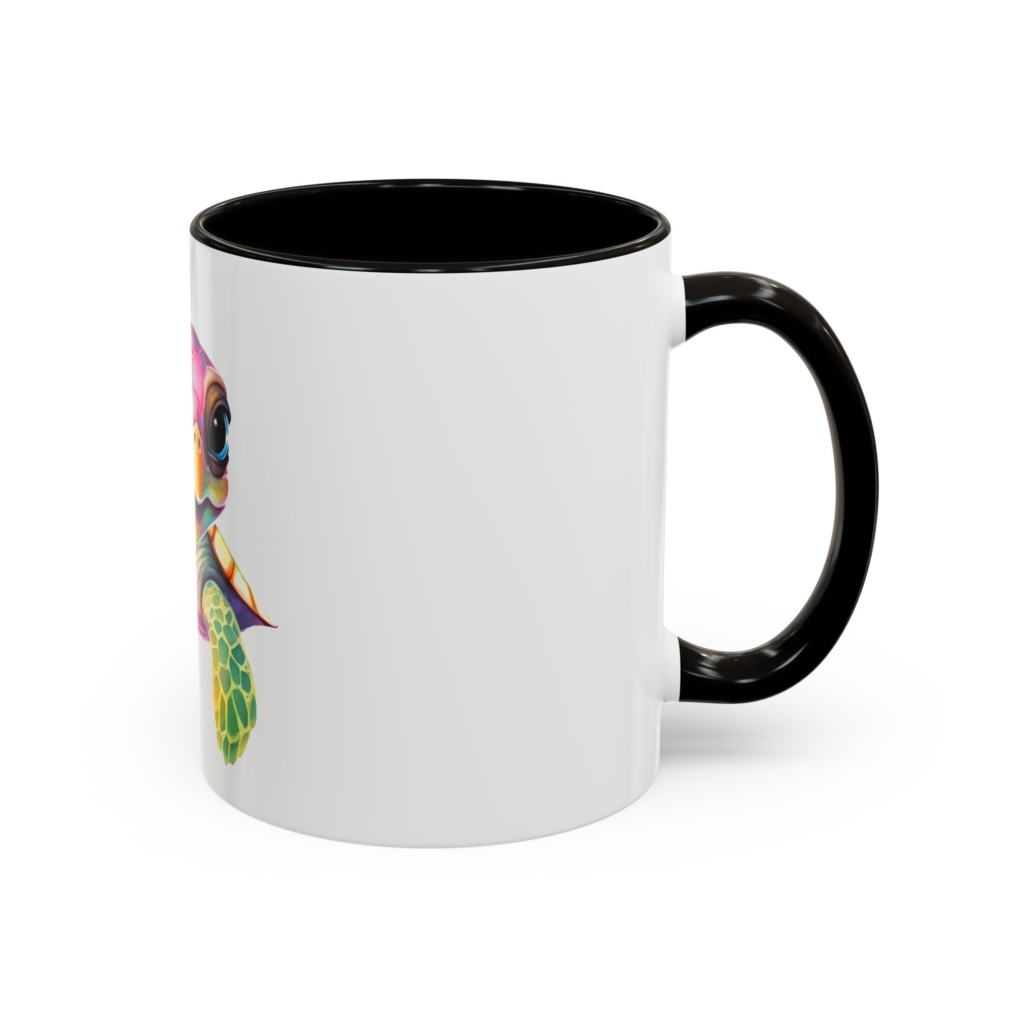 Colorful Sea Turtle Mug (11oz) – Cute Rainbow Marine Coffee Cup