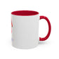 Cute Pink Flamingo Coffee Mug — Color Accent 11oz