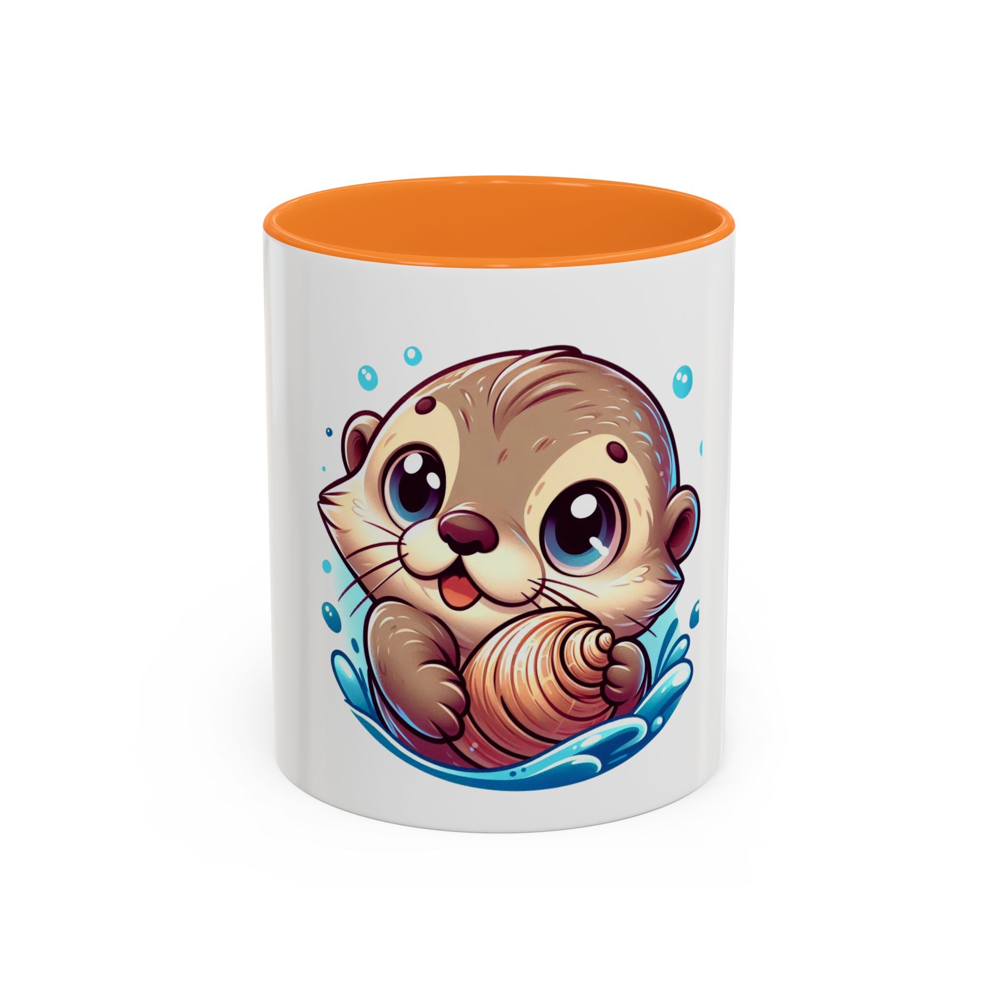 Cute Otter Mug (11oz) — Adorable Cartoon Sea Otter Coffee Cup