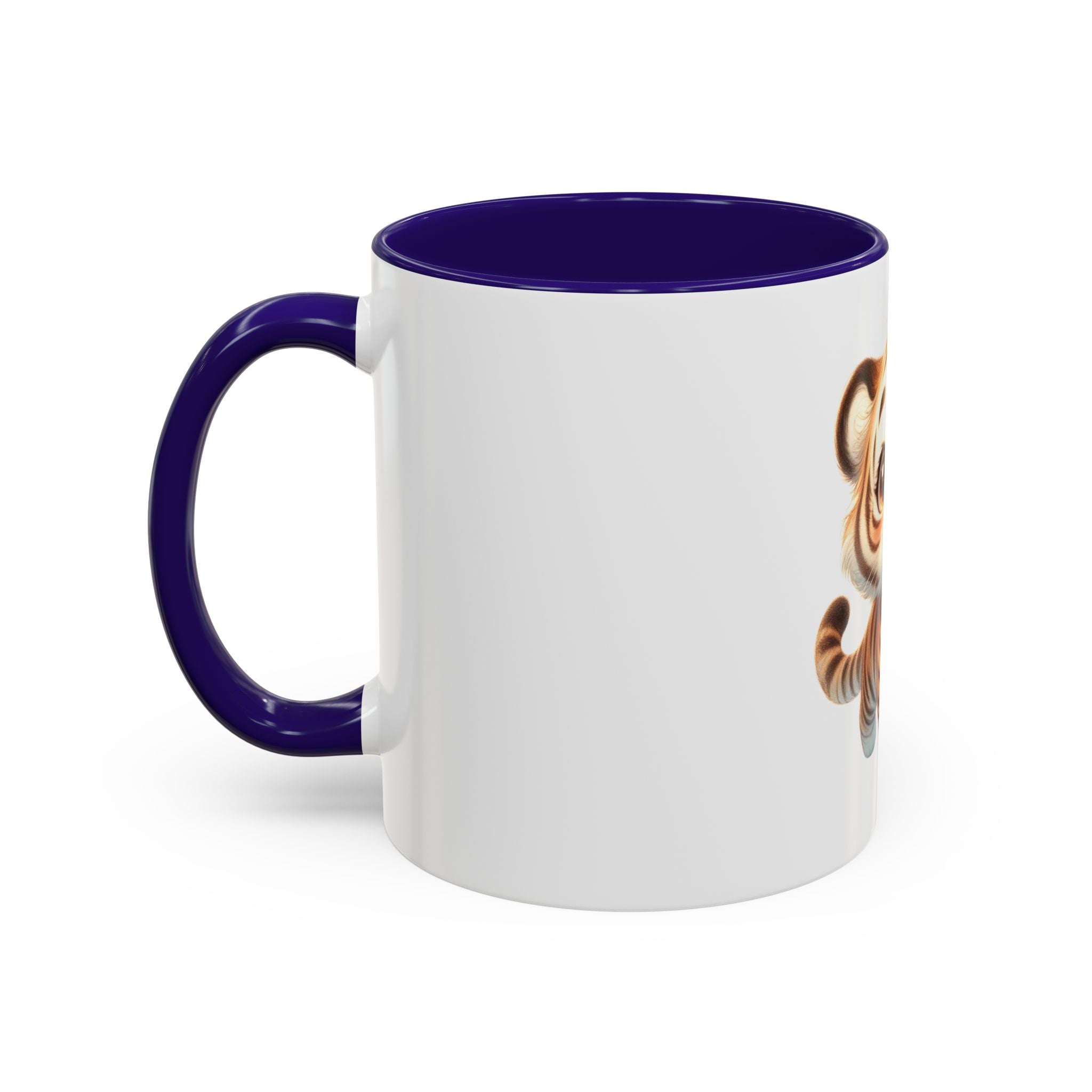 Cute Baby Tiger Mug — Adorable Cartoon Animal Coffee Cup (11oz)