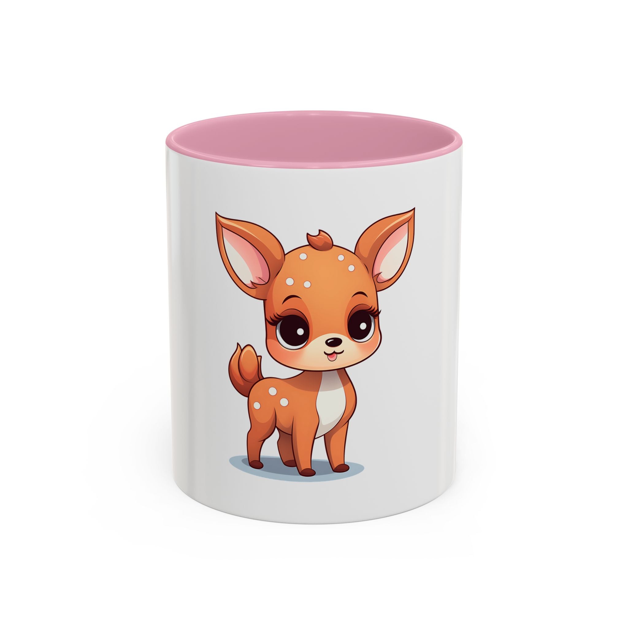 Cute Fawn Coffee Mug (11oz) – Adorable Deer Cartoon Ceramic Mug