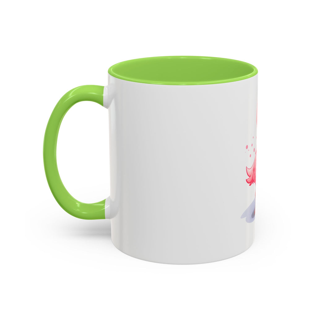 Cute Pink Flamingo Coffee Mug — Color Accent 11oz