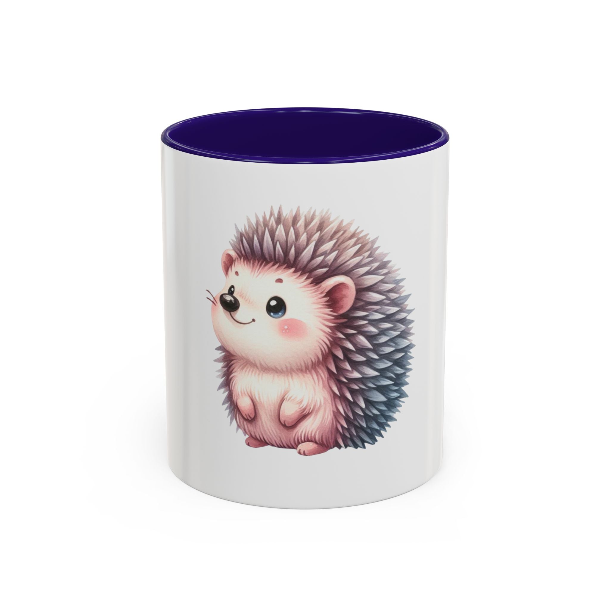 Cute Hedgehog Coffee Mug (11oz) - Colorful Kawaii Animal Ceramic Gift
