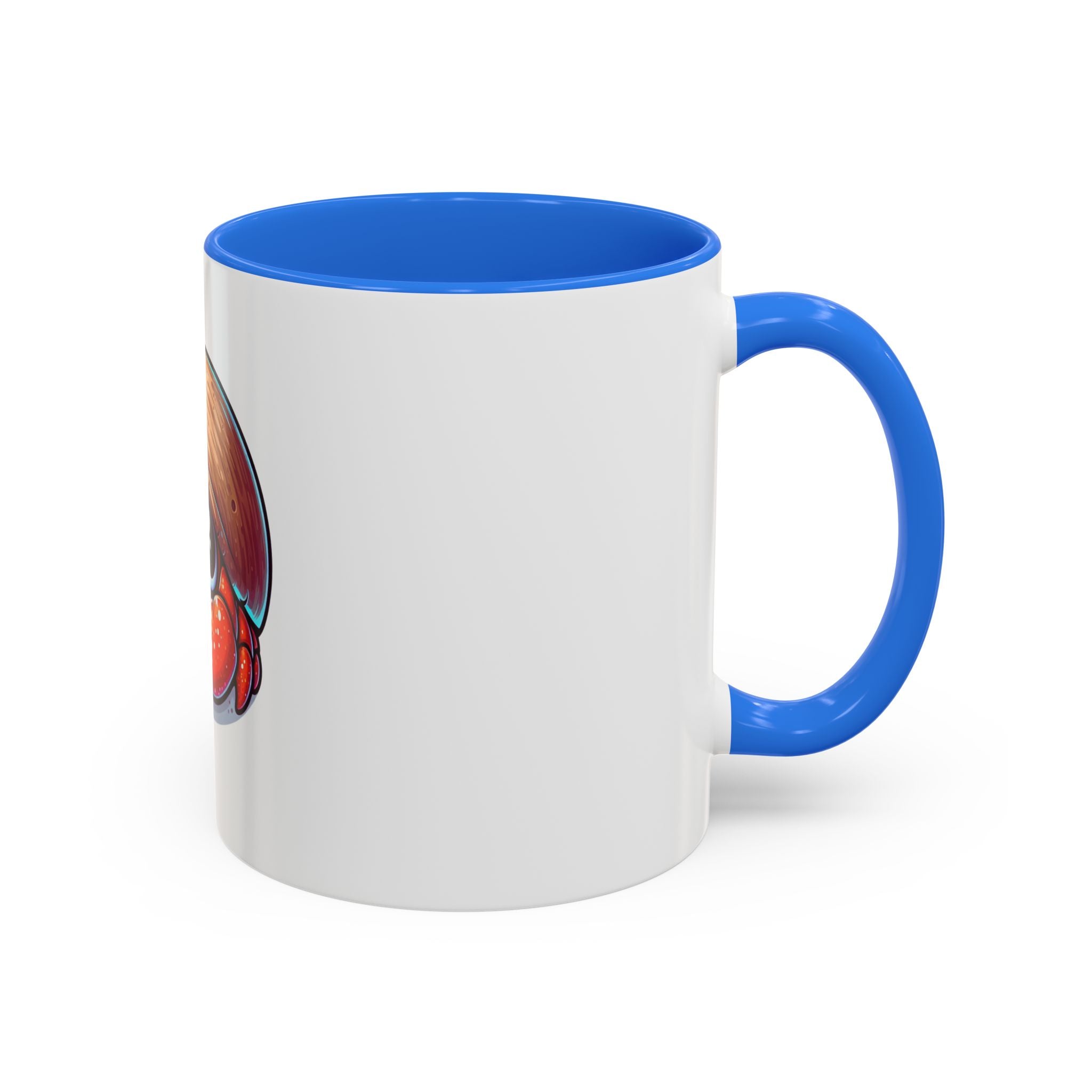 Cute Hermit Crab Mug — Colorful 11oz Ceramic Coffee Cup