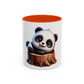 Cute Panda Mug — Adorable Baby Panda on Tree Stump (11oz)