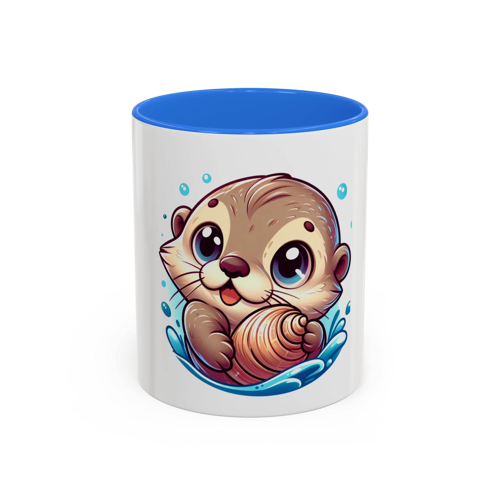 Cute Otter Mug (11oz) — Adorable Cartoon Sea Otter Coffee Cup
