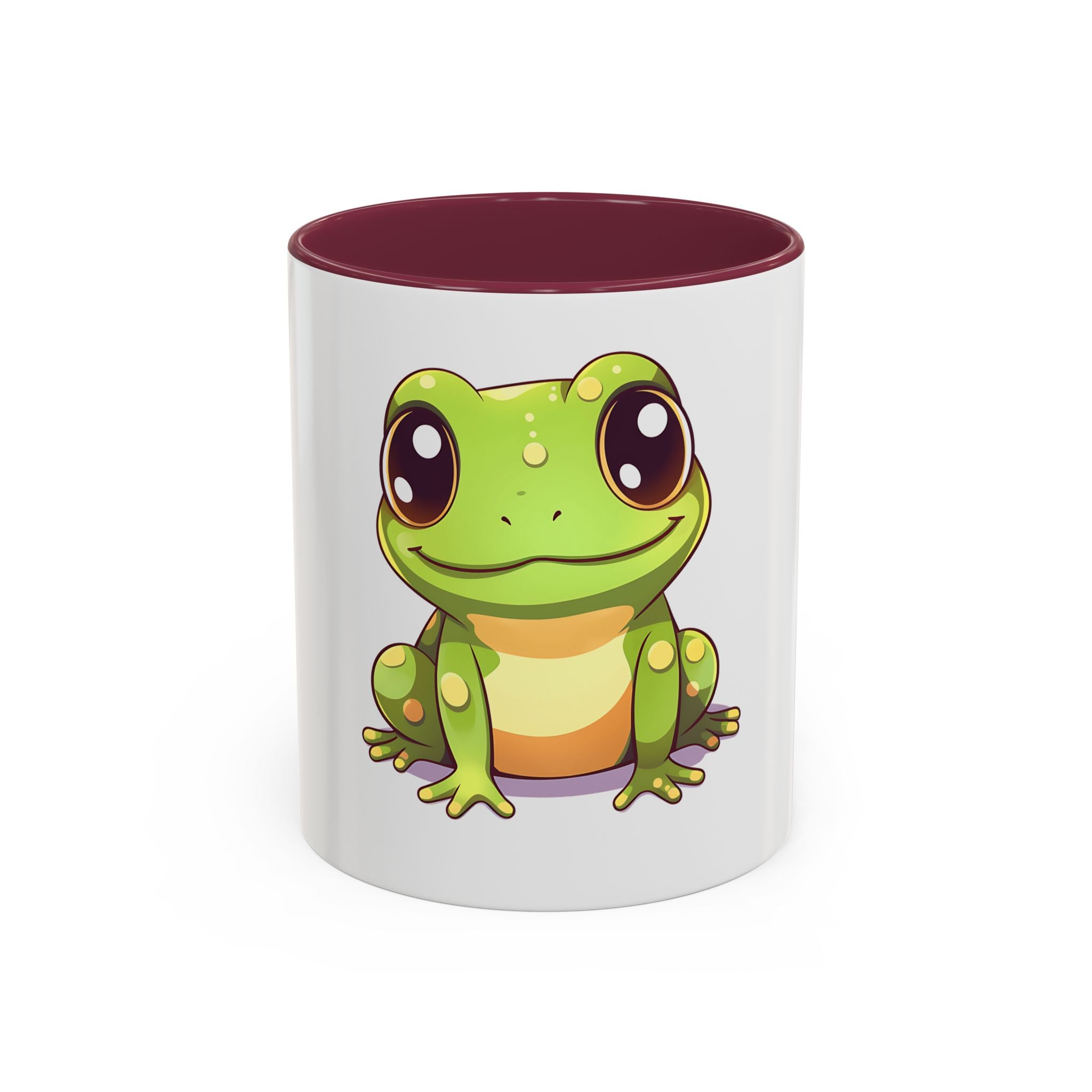 Cute Frog Coffee Mug — 11oz Colorful Ceramic Cup