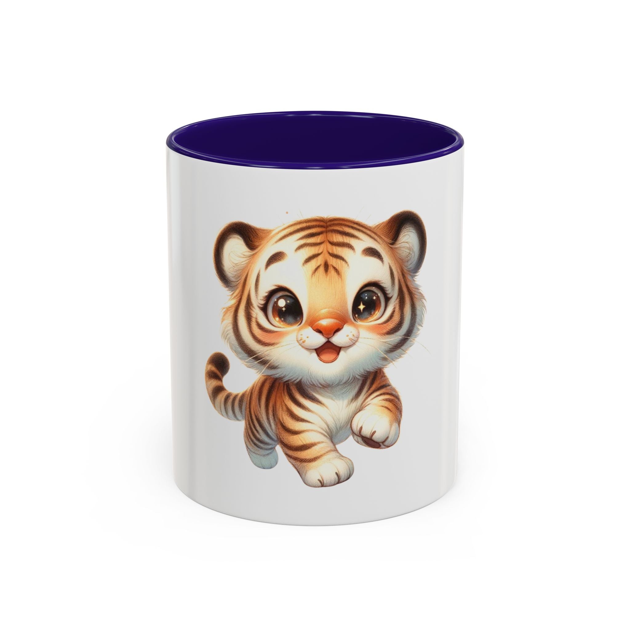 Cute Baby Tiger Mug — Adorable Cartoon Animal Coffee Cup (11oz)