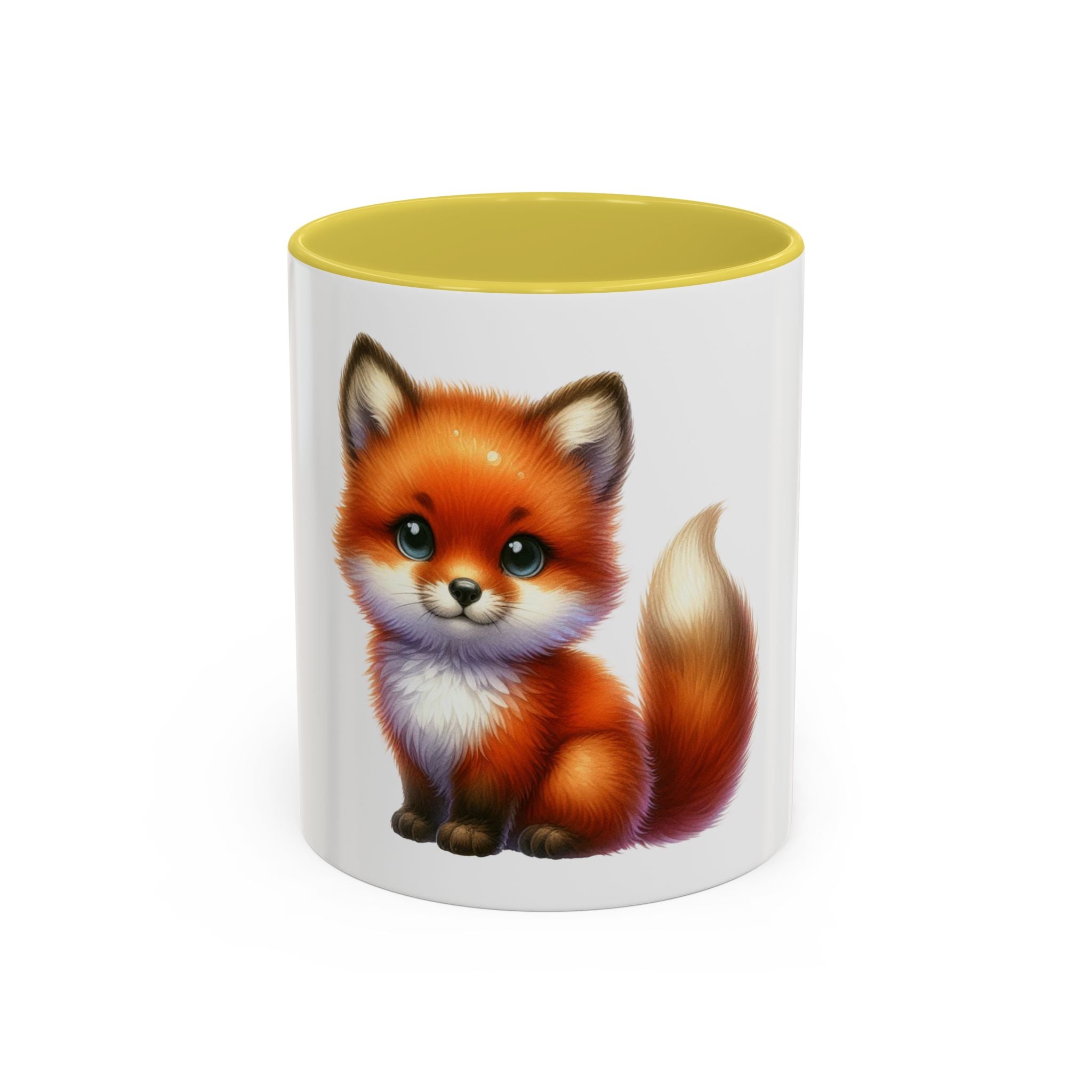Cute Red Fox Coffee Mug — Adorable Animal Ceramic Mug (11oz)