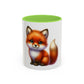 Cute Red Fox Coffee Mug — Adorable Animal Ceramic Mug (11oz)