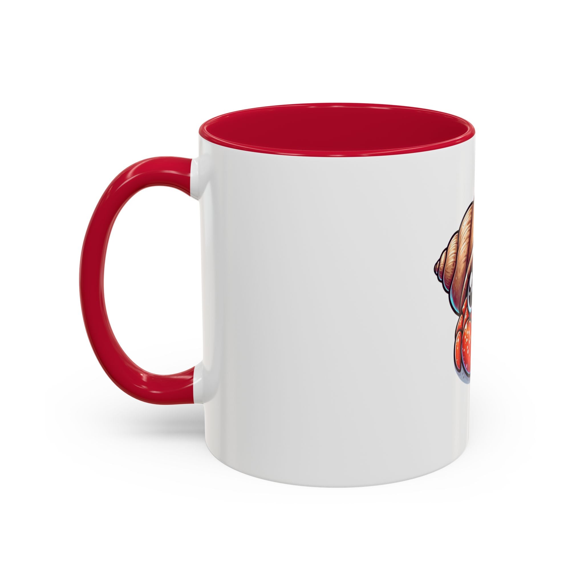 Cute Hermit Crab Mug — Colorful 11oz Ceramic Coffee Cup