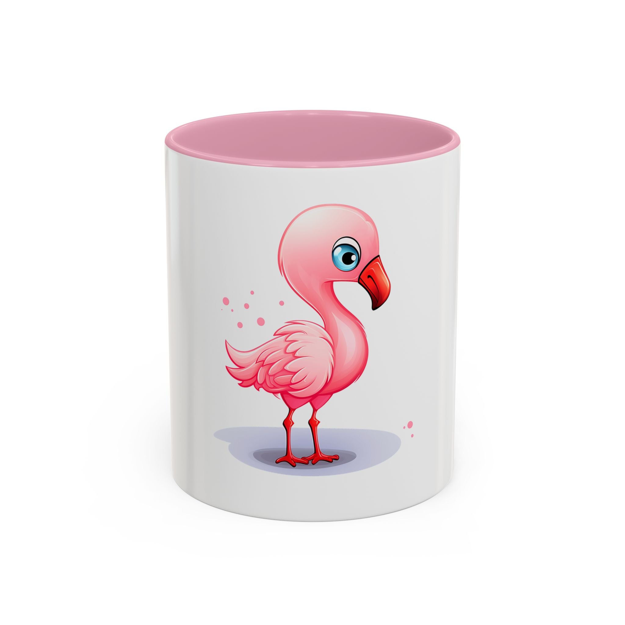 Cute Pink Flamingo Coffee Mug — Color Accent 11oz