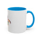 Colorful Cute Sea Turtle Coffee Mug — Vibrant Watercolor Turtle 11oz