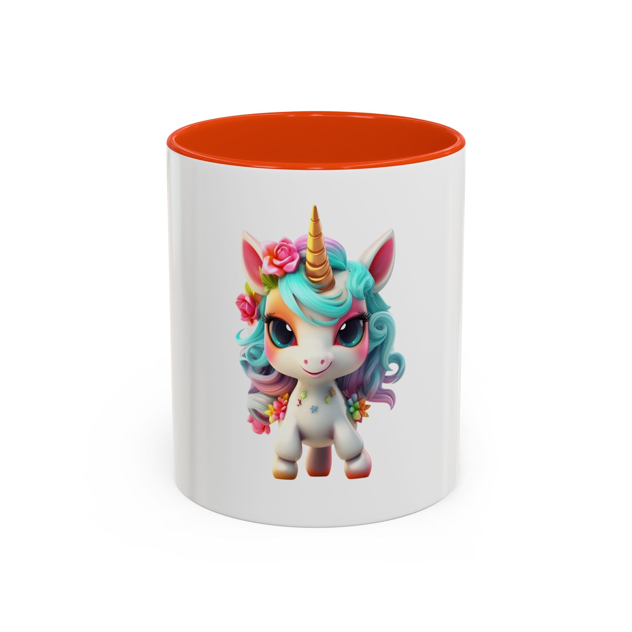 Cute Floral Unicorn Coffee Mug — Colorful 11oz Gift