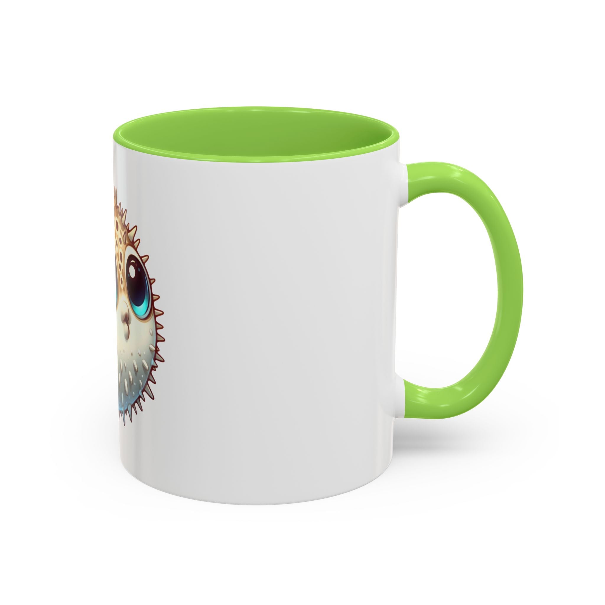 Cute Pufferfish Coffee Mug — Adorable Cartoon Sea Life Ceramic Mug (11oz)