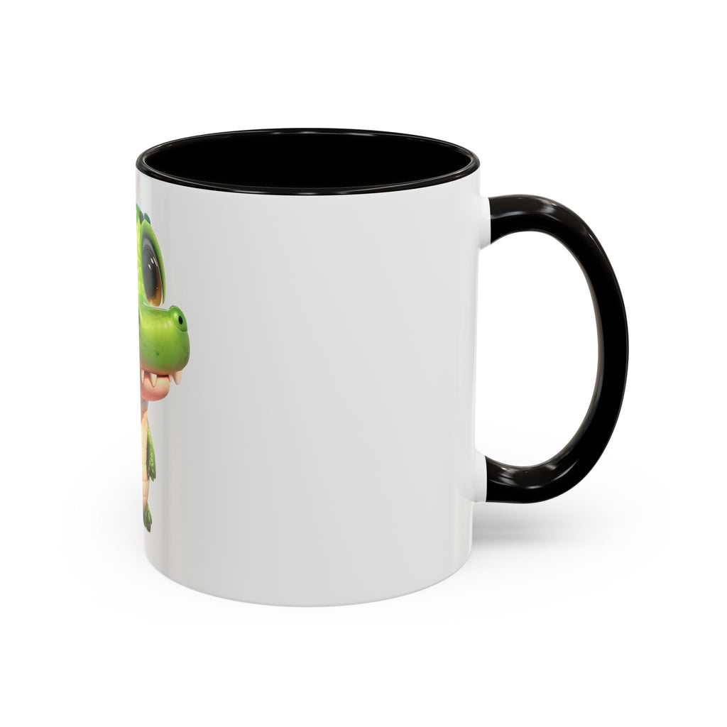 Cute Baby Alligator Coffee Mug — Adorable Cartoon Crocodile 11oz