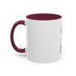 Cute Husky Puppy Coffee Mug — 11oznColor Accent Ceramic Mug