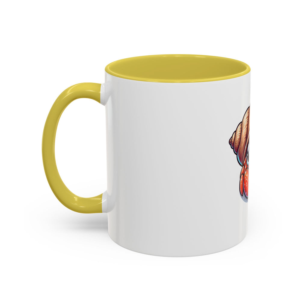 Cute Hermit Crab Mug — Colorful 11oz Ceramic Coffee Cup