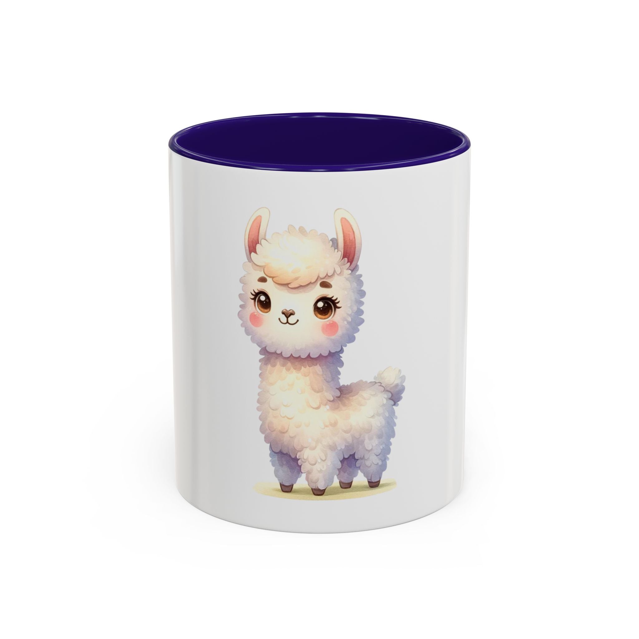 Cute Kawaii Alpaca Coffee Mug (11oz) – Adorable Pastel Llama Gift
