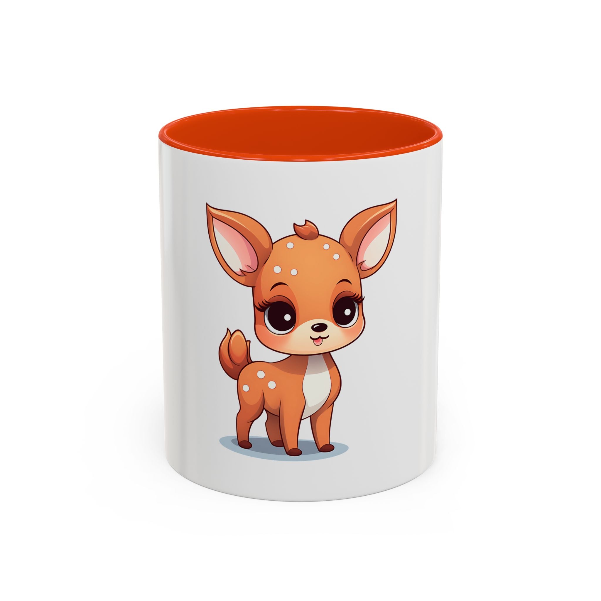 Cute Fawn Coffee Mug (11oz) – Adorable Deer Cartoon Ceramic Mug