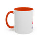 Cute Pink Flamingo Coffee Mug — Color Accent 11oz