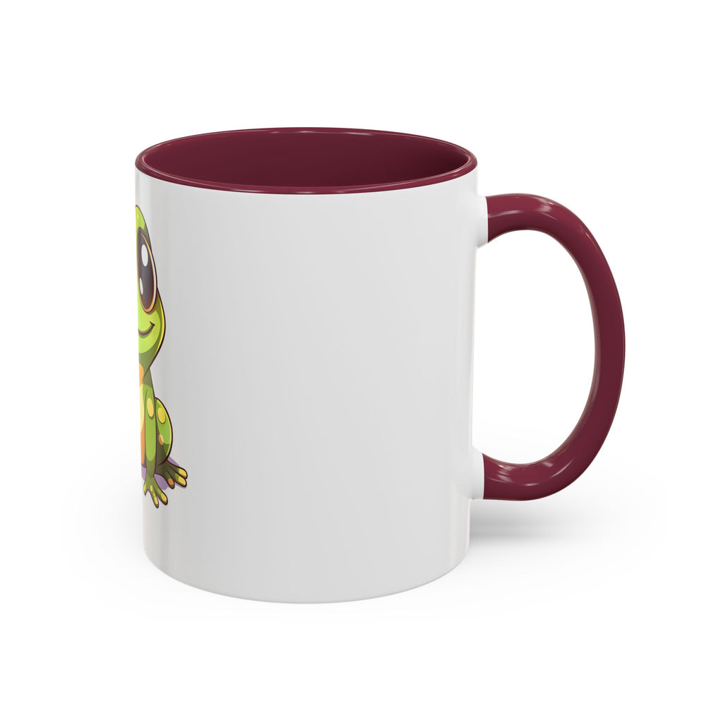 Cute Frog Coffee Mug — 11oz Colorful Ceramic Cup