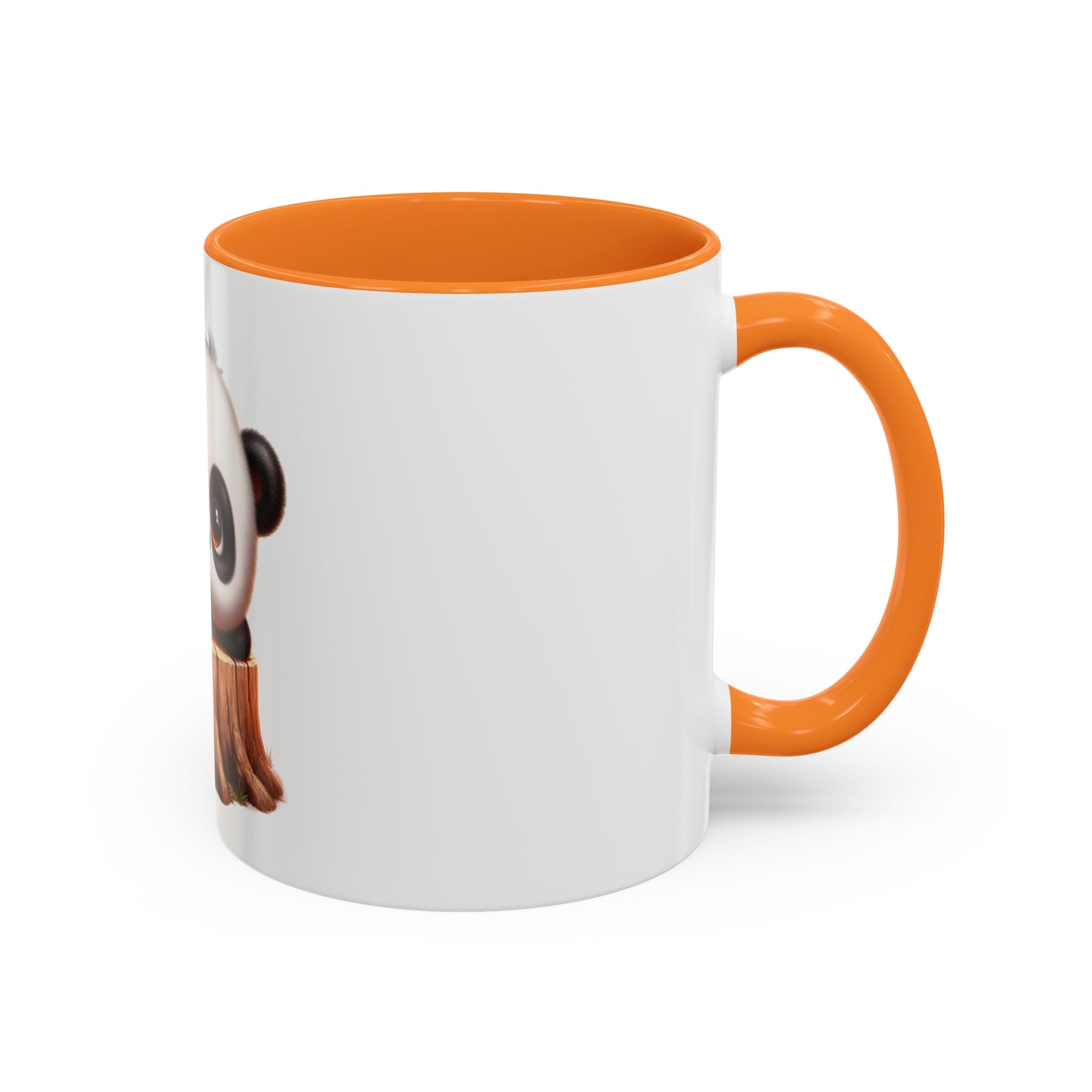 Cute Panda Mug — Adorable Baby Panda on Tree Stump (11oz)