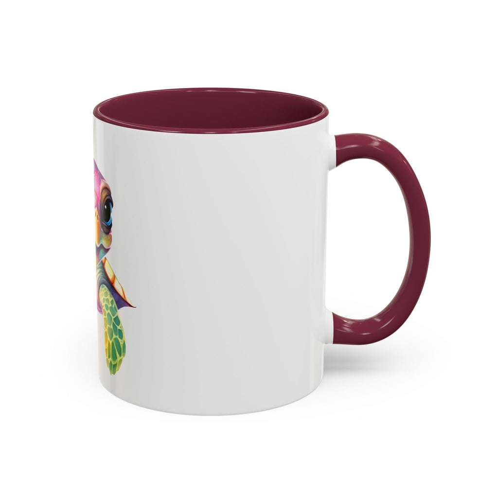 Colorful Sea Turtle Mug (11oz) – Cute Rainbow Marine Coffee Cup