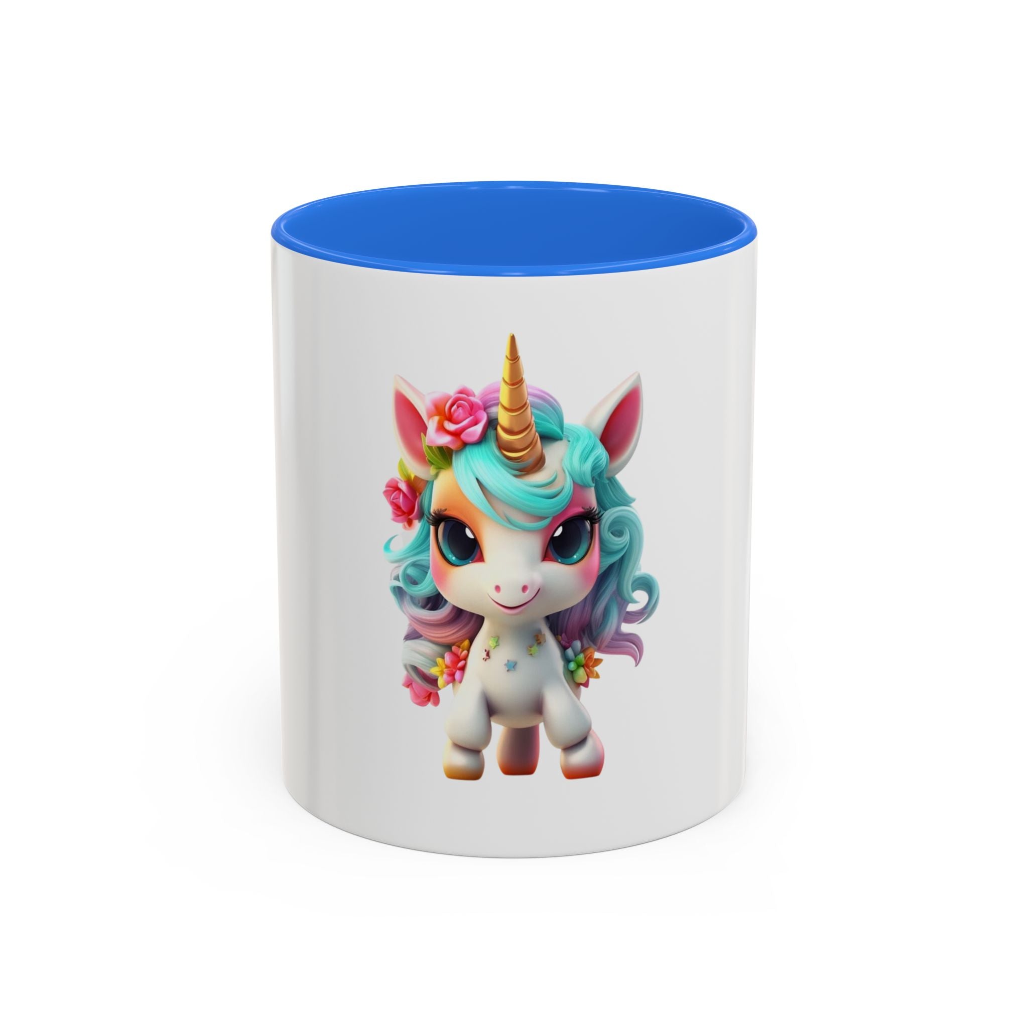Cute Floral Unicorn Coffee Mug — Colorful 11oz Gift