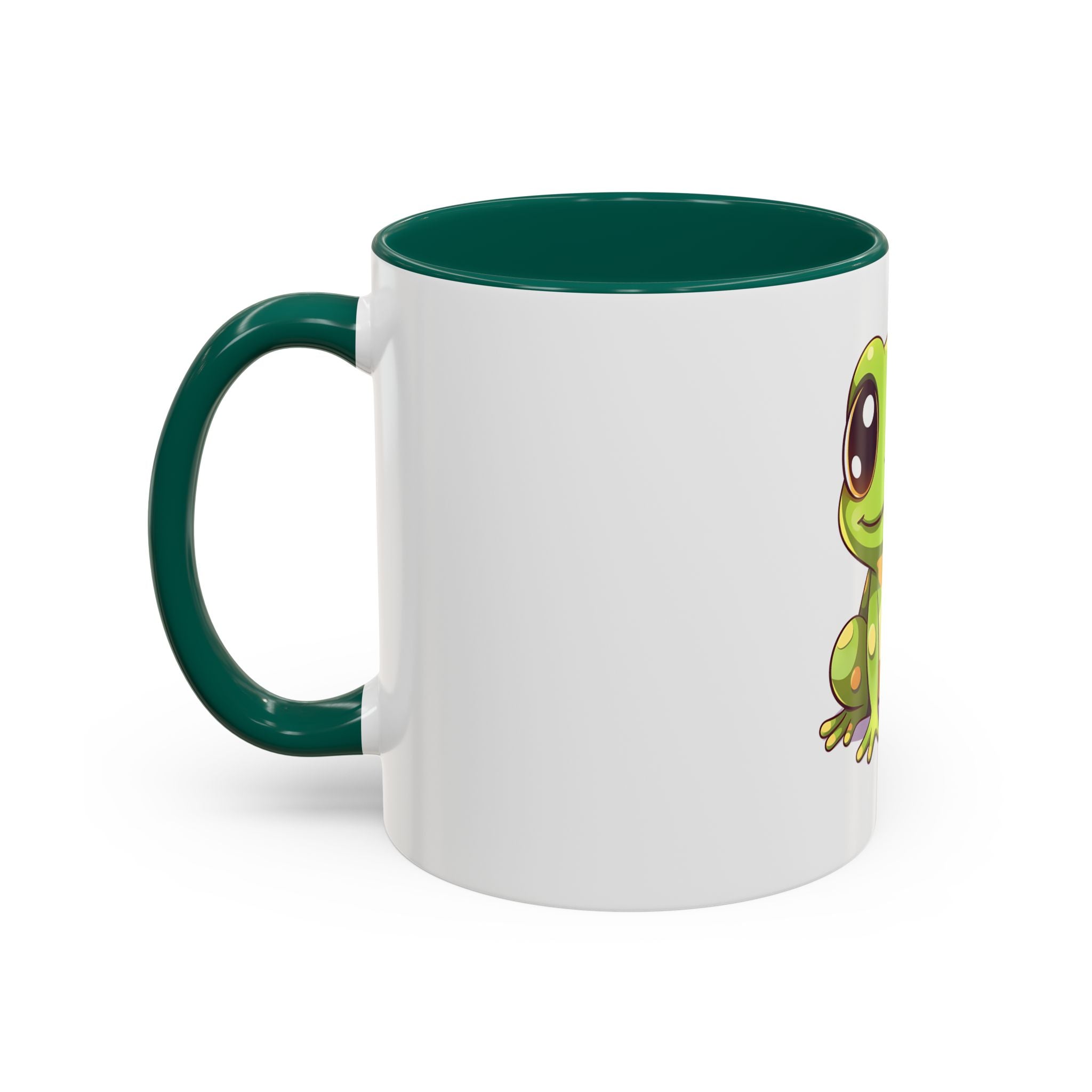 Cute Frog Coffee Mug — 11oz Colorful Ceramic Cup