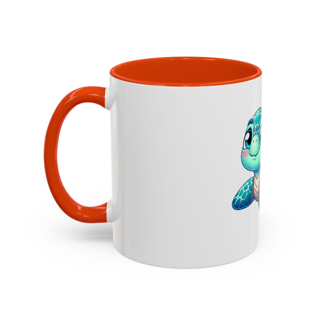 Cute Sea Turtle Coffee Mug (11oz) – Colorful Ocean Animal Ceramic Mug