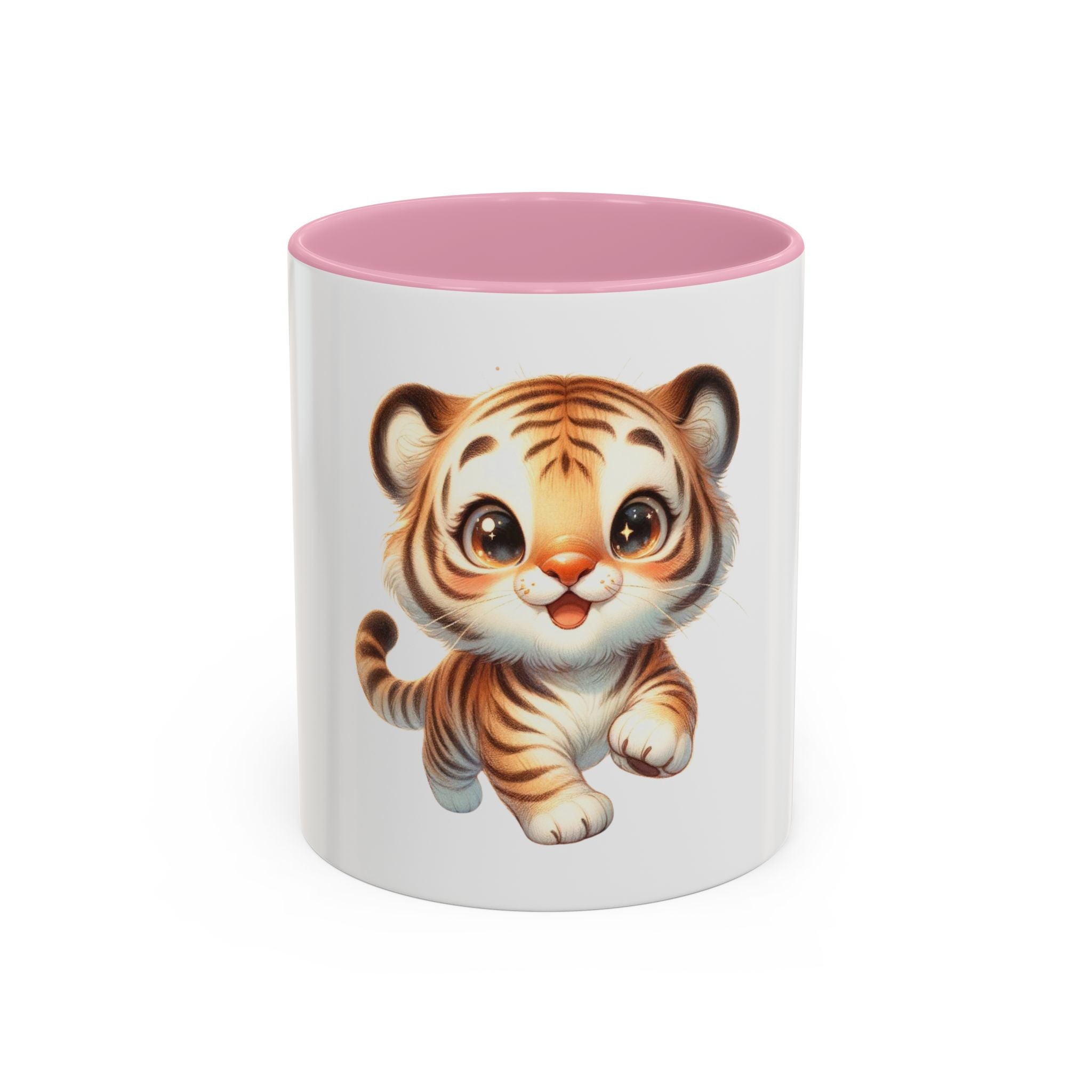 Cute Baby Tiger Mug — Adorable Cartoon Animal Coffee Cup (11oz)