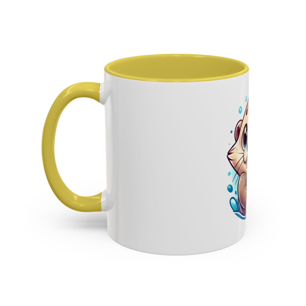 Cute Otter Mug (11oz) — Adorable Cartoon Sea Otter Coffee Cup