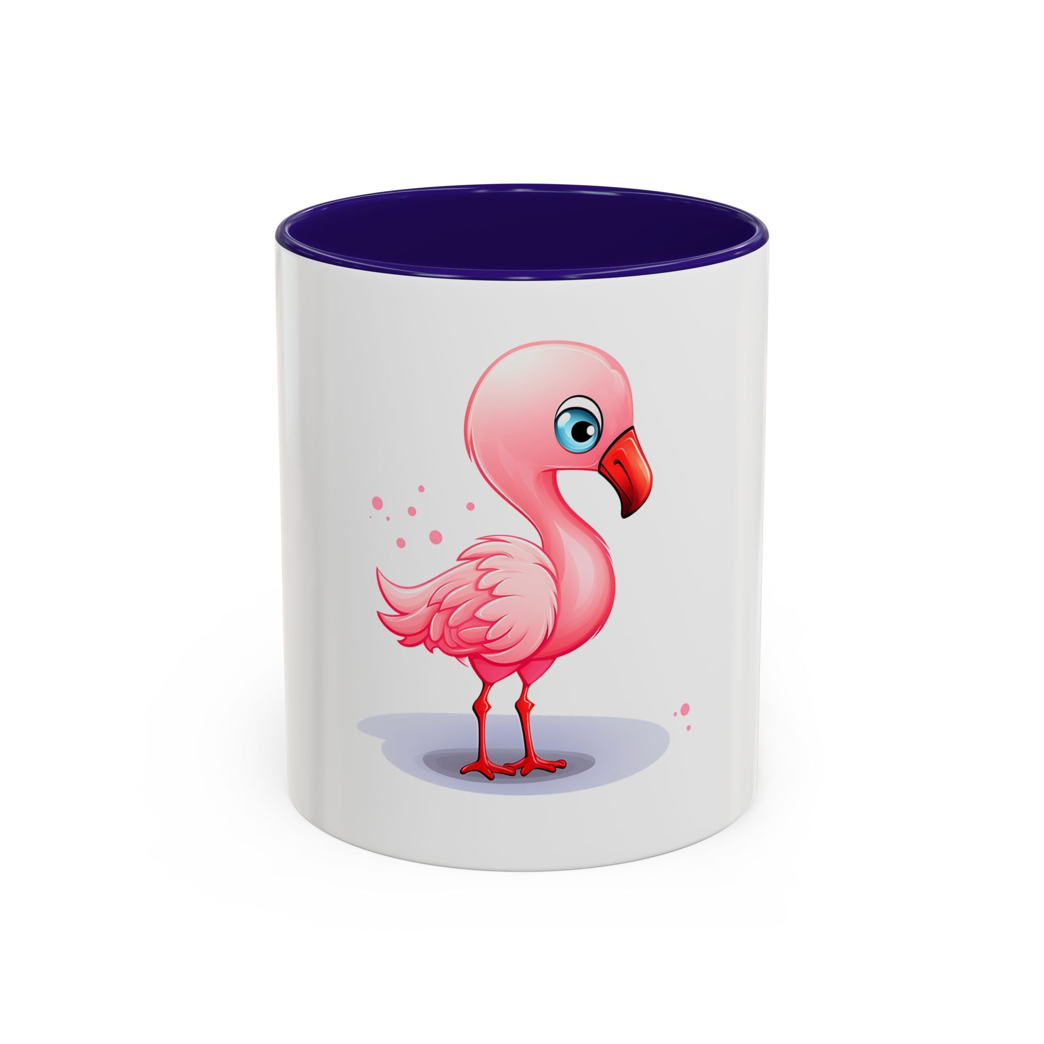 Cute Pink Flamingo Coffee Mug — Color Accent 11oz