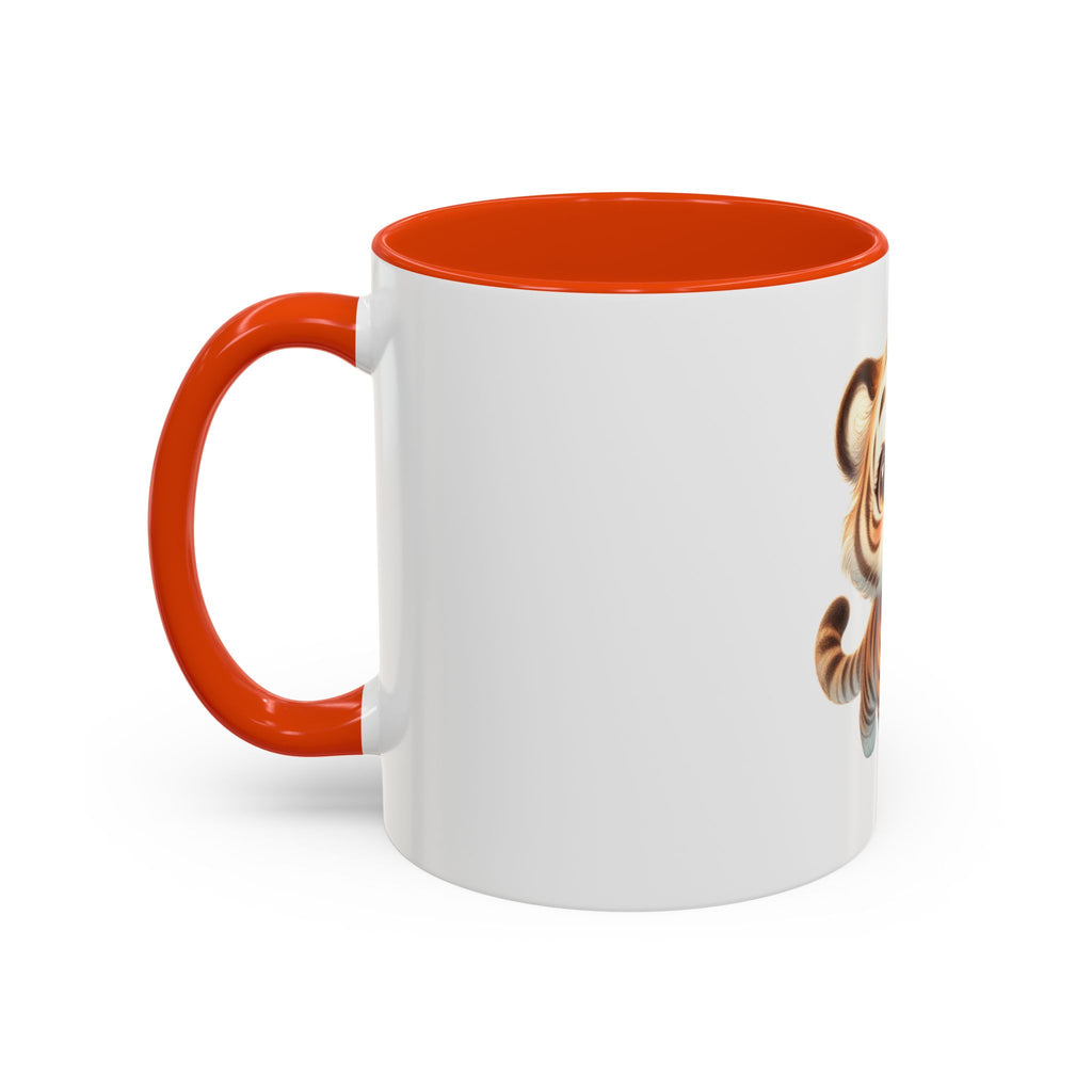 Cute Baby Tiger Mug — Adorable Cartoon Animal Coffee Cup (11oz)