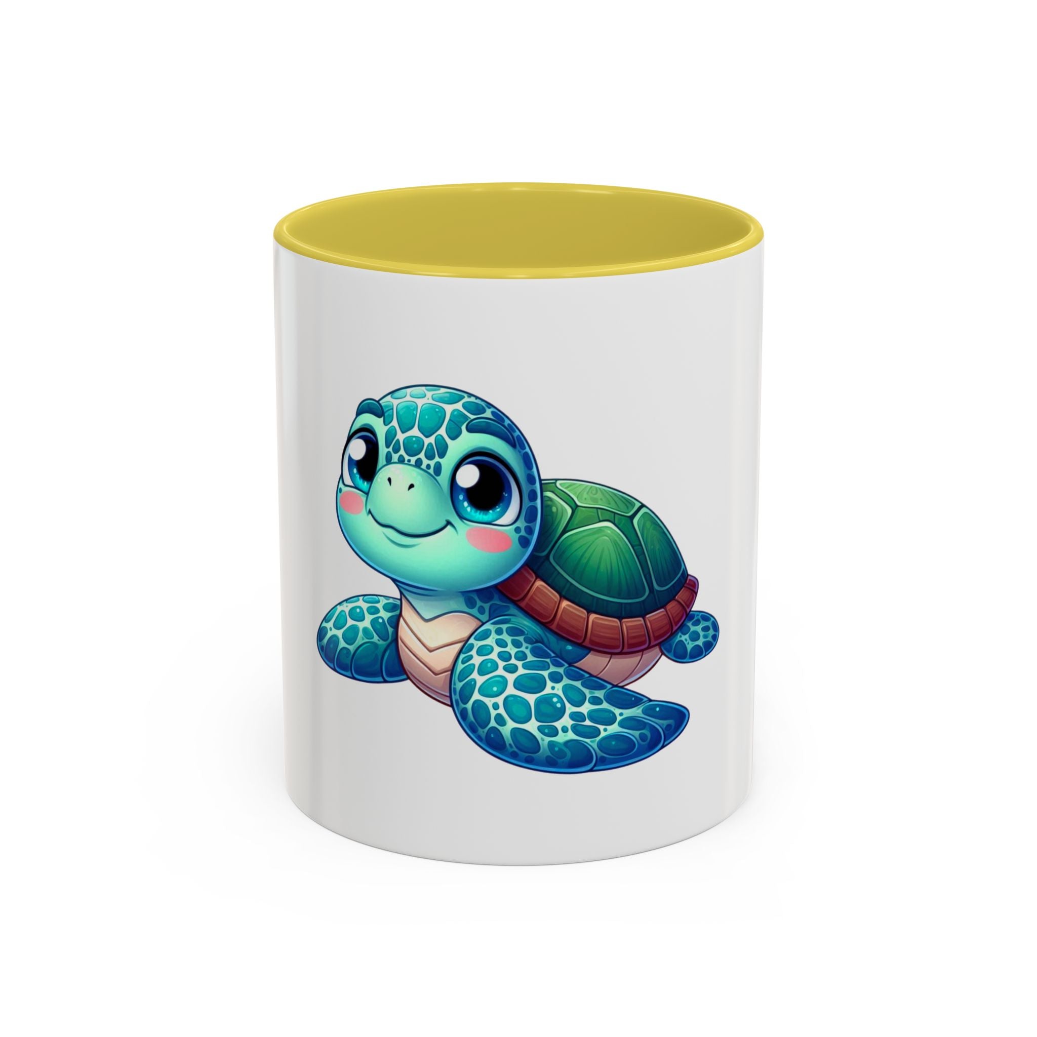 Cute Sea Turtle Coffee Mug (11oz) – Colorful Ocean Animal Ceramic Mug