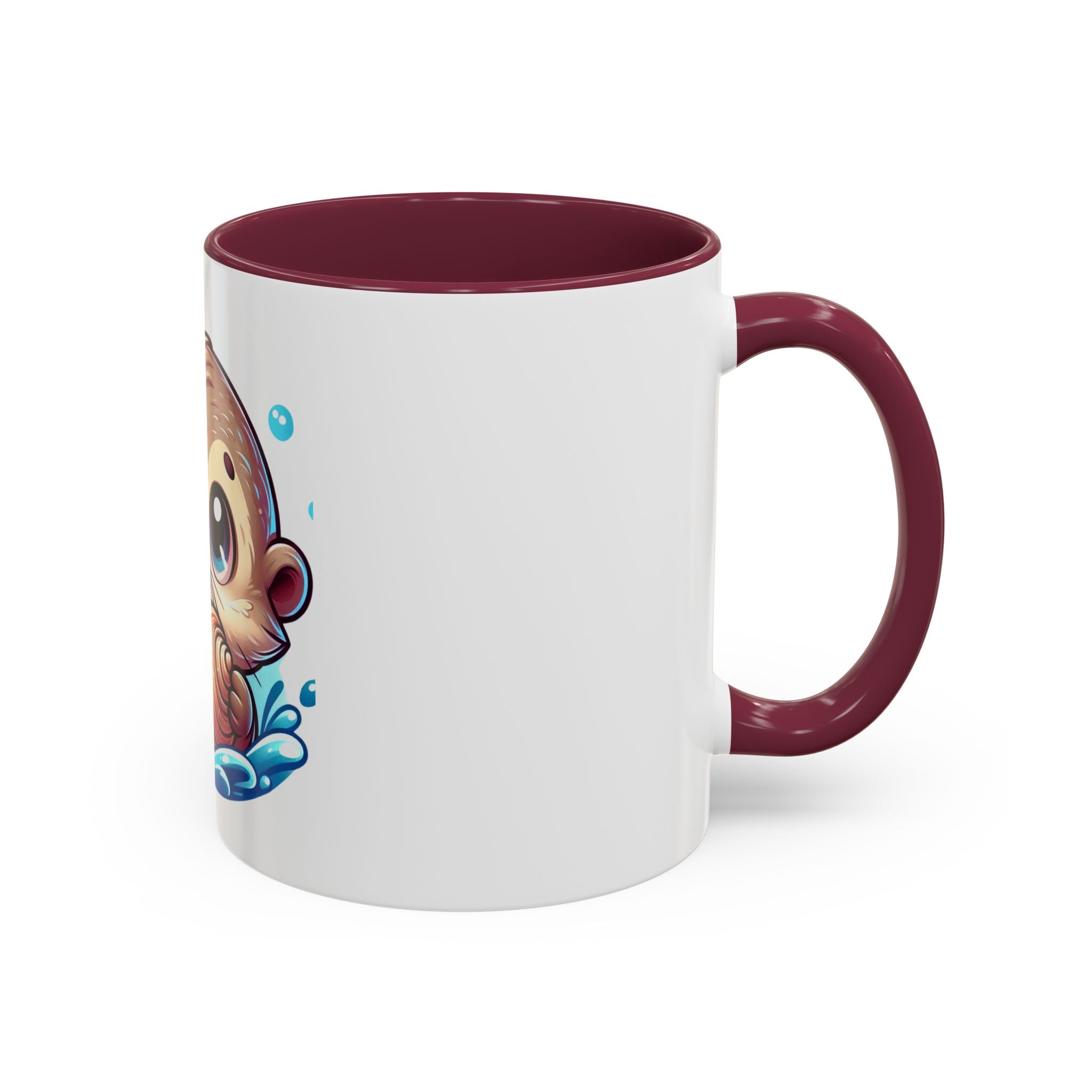 Cute Otter Mug (11oz) — Adorable Cartoon Sea Otter Coffee Cup