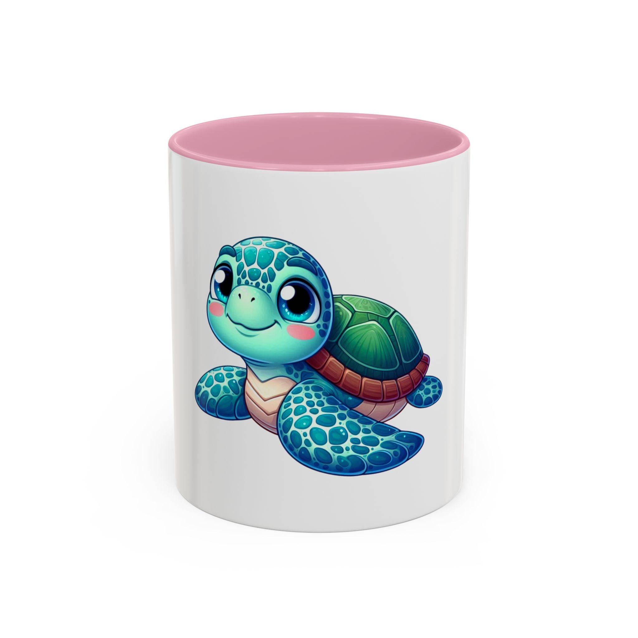 Cute Sea Turtle Coffee Mug (11oz) – Colorful Ocean Animal Ceramic Mug
