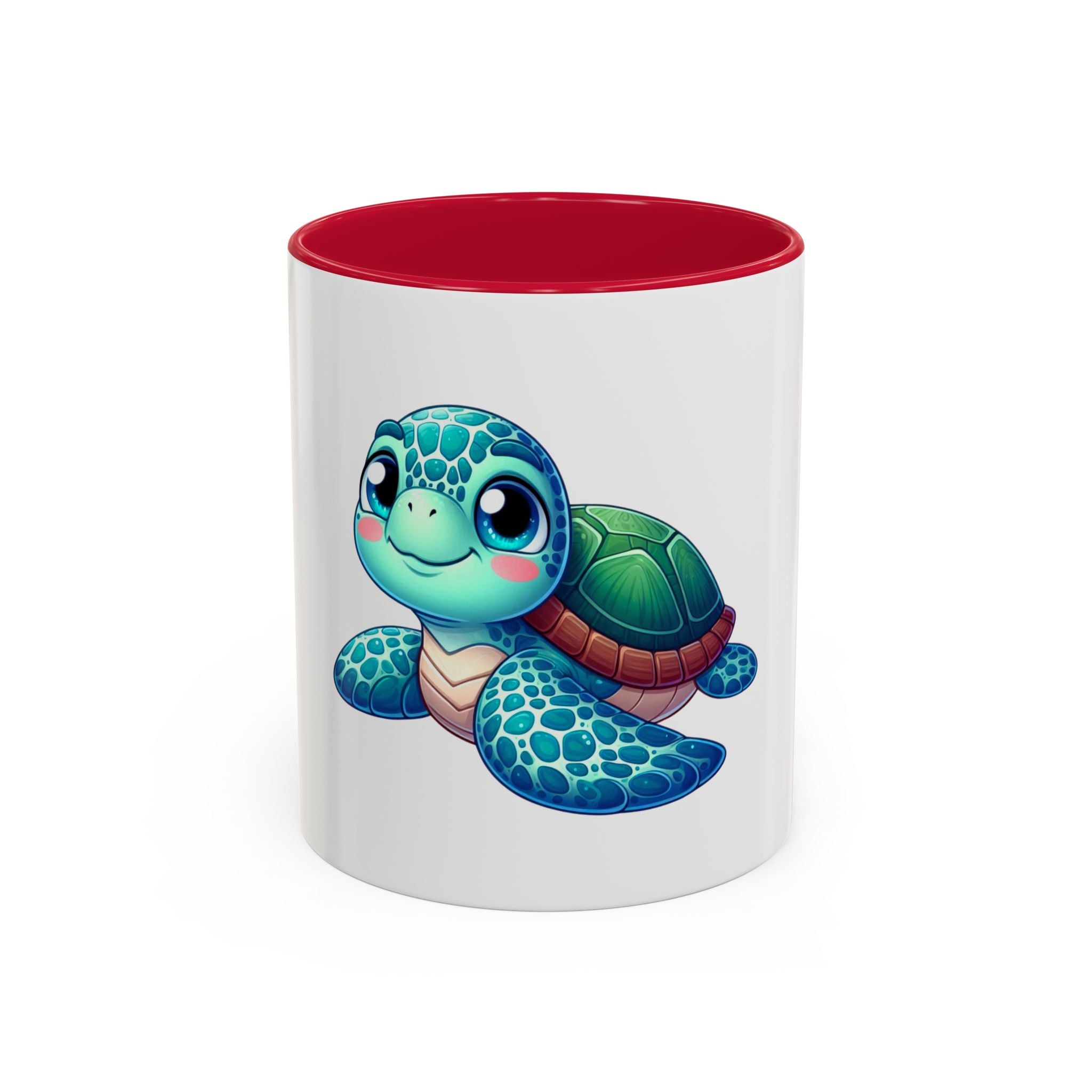 Cute Sea Turtle Coffee Mug (11oz) – Colorful Ocean Animal Ceramic Mug